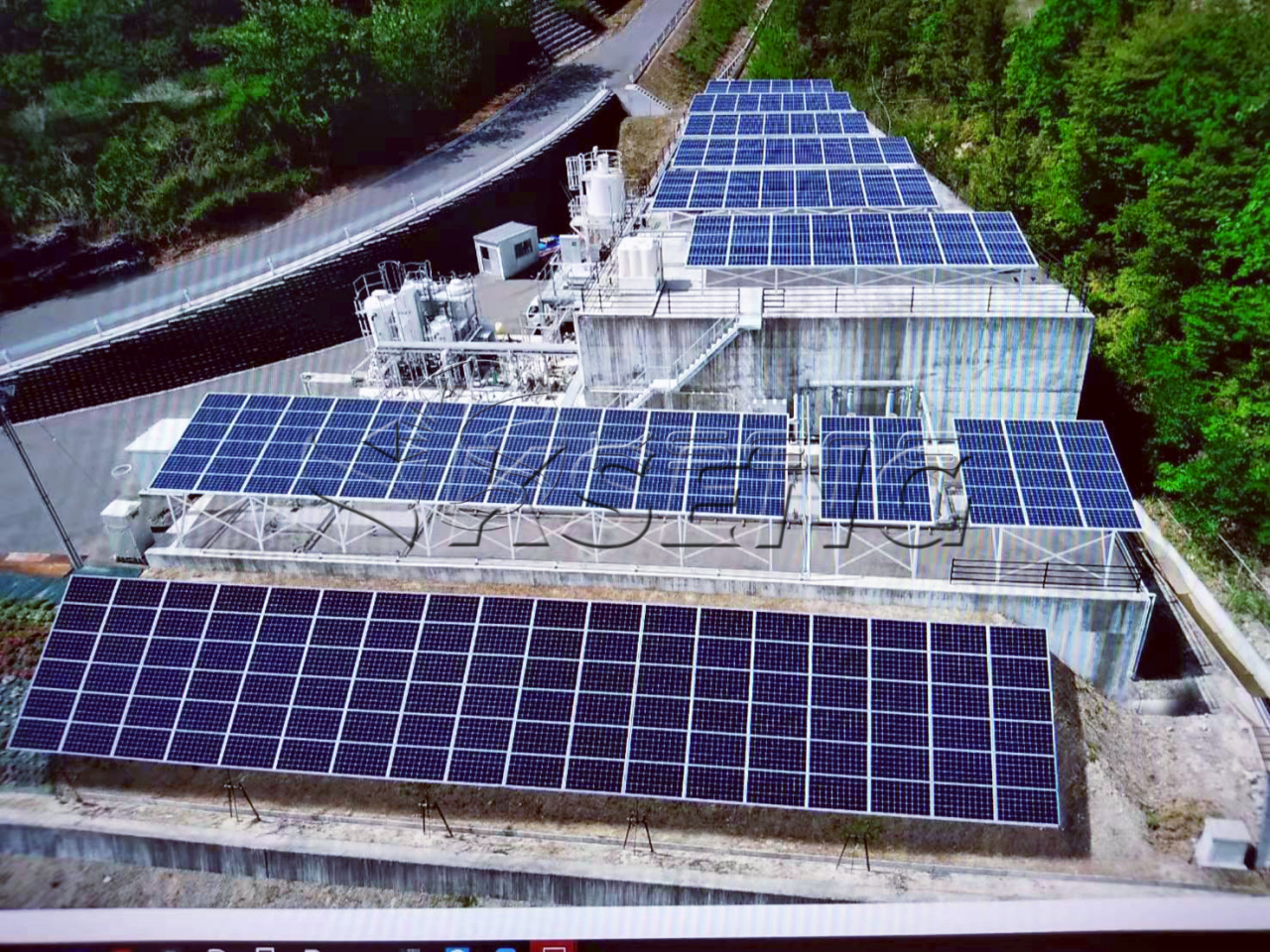 日本岡山地面光伏支架200KW